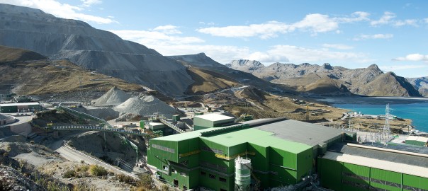 os componentes de la mina son: el tajo, la planta concentradora, presa de relave, mineroducto, Puerto Punta Lobitos
