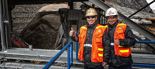 En Antamina producimos fundamentalmente cobre y zinc, además de molibdeno, plata y plomo.