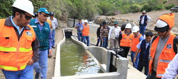 Obras por Impuestos: Proyecto de riego beneficiará a 89 productores de Huayllapampa