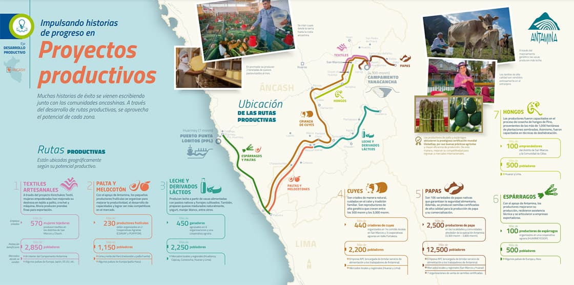 Historias de progreso infografía