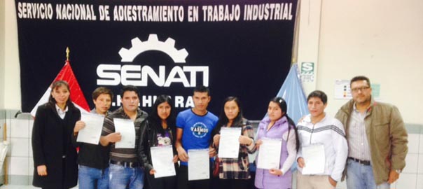 Jóvenes de San Marcos, Huari, Áncash, se capacitaron en SENATI