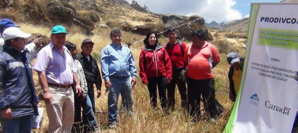 Proyecto de inauguración de sistema de riego.