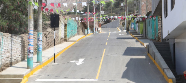 Construcción de nuevas pistas y Veredas en el distrito de Colquioc