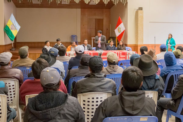 Comunidad, autoridades y Antamina trabajando por el desarrollo.