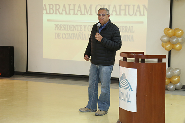 Palabras del gerente general de Antamina, Abraham Chahuán. noche-excelencia-2016-7