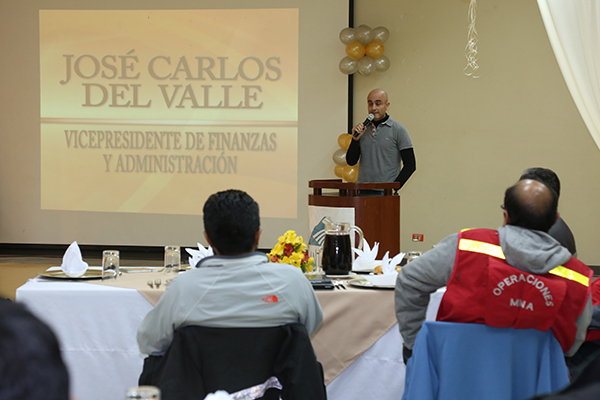 Palabras del vicepresidente de finanzas y administración de Antamina, J