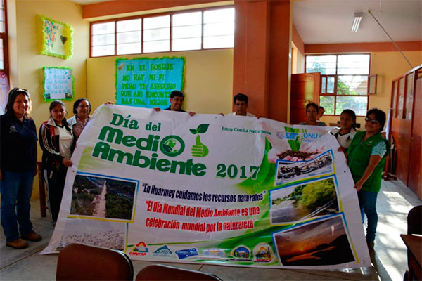 Semana del medio ambiente en colegios: parte del Programa de gestión socio ambiental de Antamina