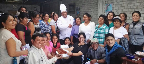 Taller gastronómico de cuy en Colquioc