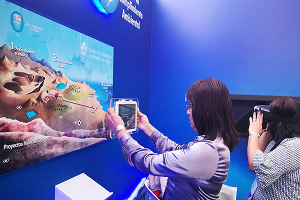 PERUMIN 2017: Tecnología de realidad virtual en en el stand de Antamina 