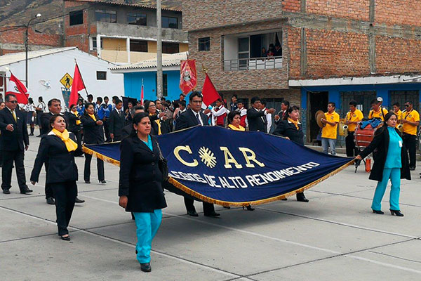 Coar Áncash: Cuenta con 93 estudiantes que cursan el tercer año de secundaria y para el 2019 se estima que se contará con 300 estudiantes