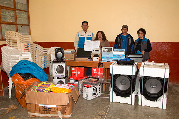 Responsabilidad Social: Colegios ganadores del concurso de innovación reciben equipamiento en San Marcos