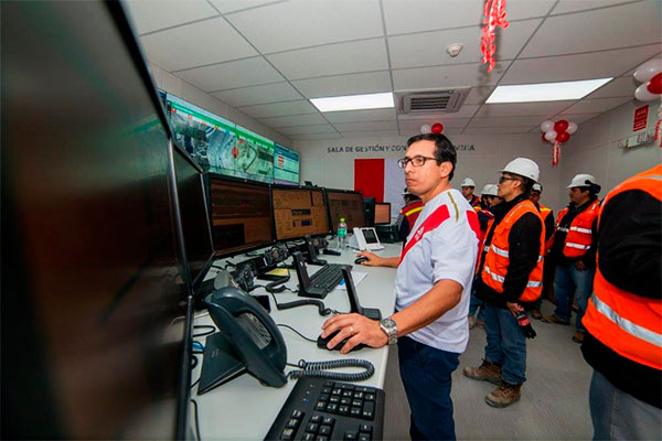 Excelencia minera: Se realizó con éxito la inauguración del edificio de gestión y control Flota Mina DISPATCH