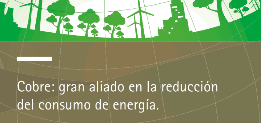 consumo de energía cobre infografía