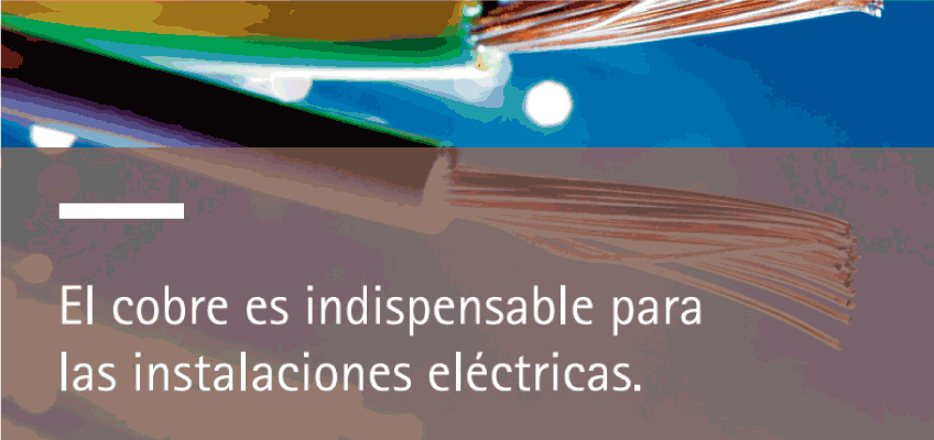 instalaciones eléctricas cobre infografía