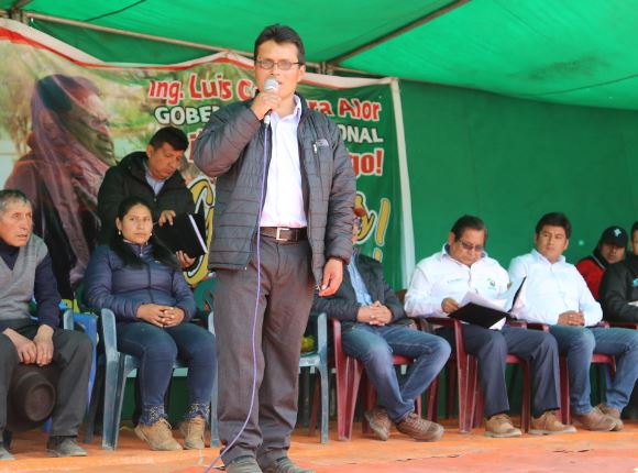 Presidente de la comunidad campesina Aquia