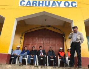 Proyecto de Agua y Saneamiento en Carhuayoc 