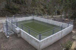 Reservorio para riego en Carhuayoc