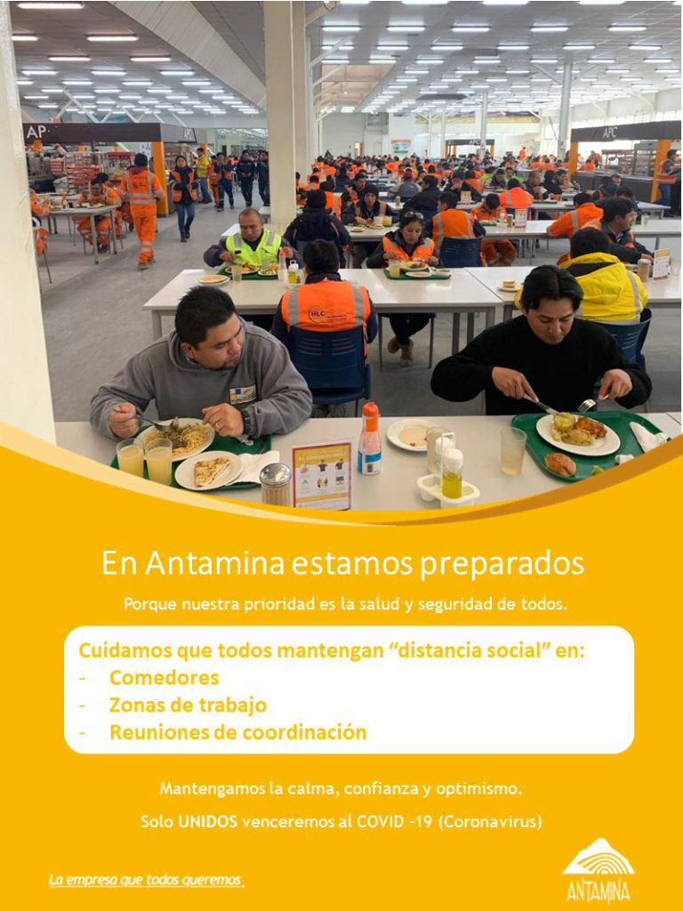 Antamina contra el COVID-19 mantenemos la distancia social