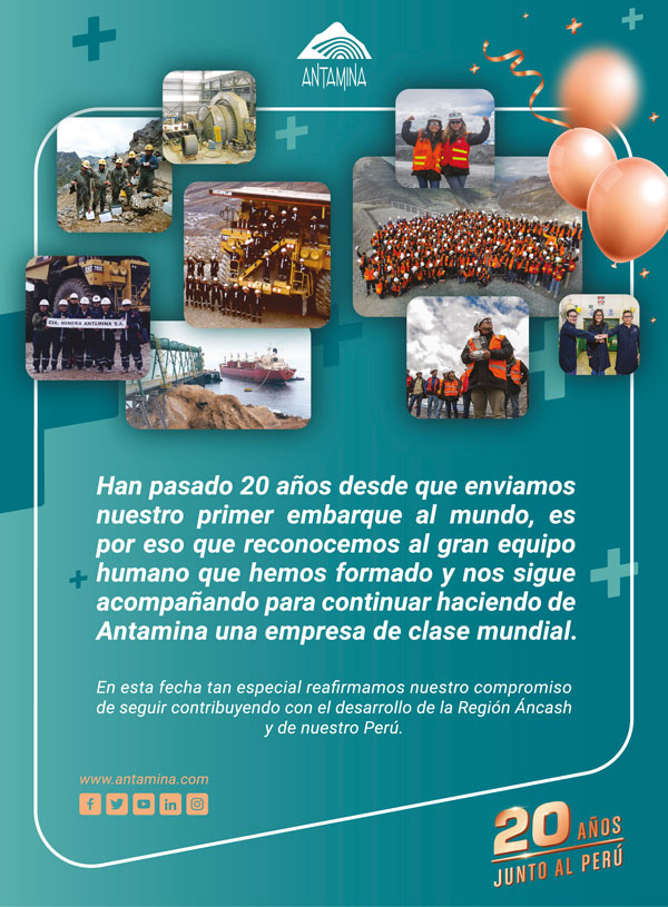 Aniversario Antamina 20 años junto al Perú.