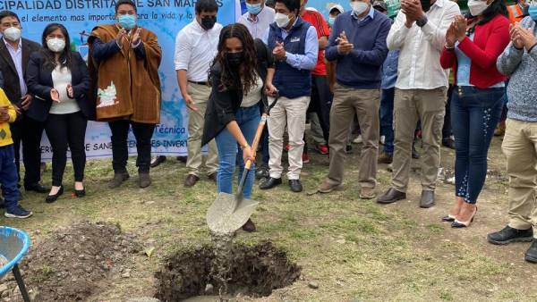 Nuevo sistema de agua potable en San Marcos