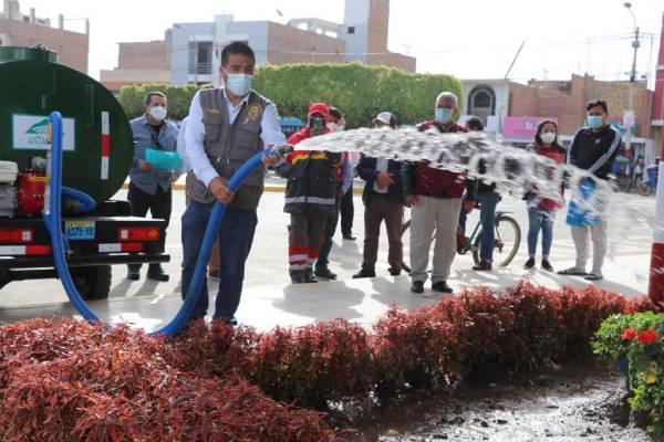 Preservar áreas verdes de Huarmey con motocisternas