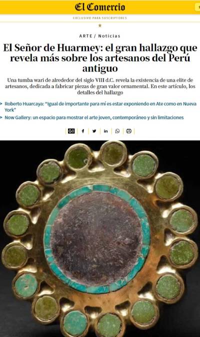 Descubrimiento arqueológico en el Castillo de Huarmey