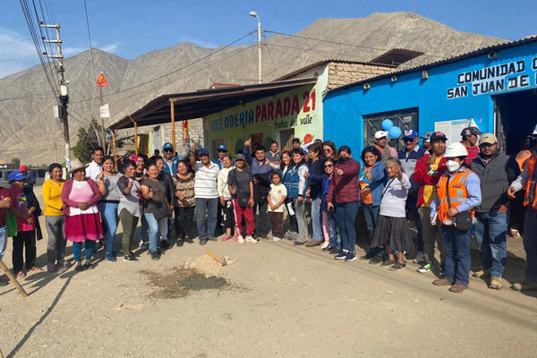 Proyecto de infraestructura de agua potable en Valle Fortaleza