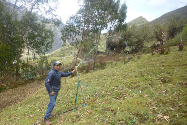 Uso de agua con sistemas de riego tecnificado