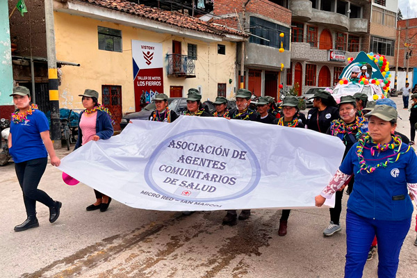 Carnaval Carnaval de San Marcos: Desfile de los agentes comunitarios de la zona.