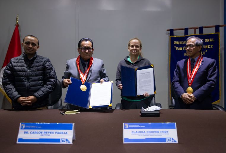 Convenio de cooperación institucional con la Universidad Nacional Santiago Antúnez de Mayolo