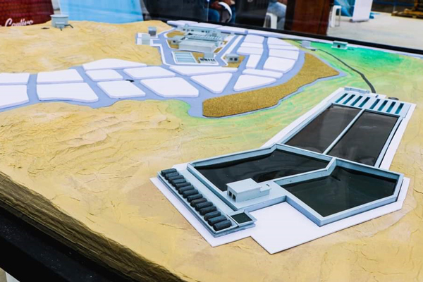 Proyecto de agua y saneamiento: Maqueta del sistema de saneamiento.