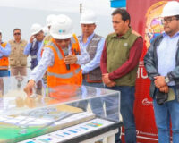 La obra de agua y saneamiento se encuentra al 90%.