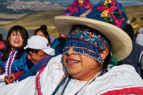 Los hermosos trajes que visten las "Pallas" de la localidad de Recuay.