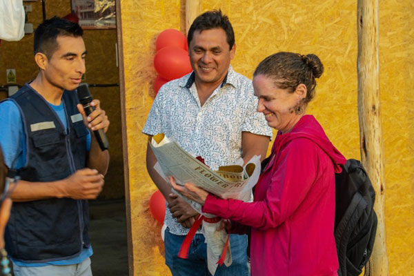 Antamina en la inauguración de taller de carpintería
