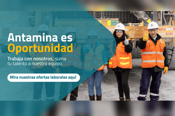 Más Talento Antamina: nuevo portal de oportunidades de empleo en Antamina.