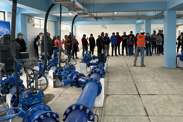 Agua y saneamiento en San Marcos Agua y saneamiento en San Marcos: a visita de la delegación sanmarquina fue para conocer las instalaciones y el funcionamiento del nuevo sistema de agua y saneamiento