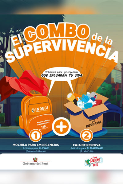 simulacro nacional de sismo simulacro nacional de sismo: mochila de emergencia y combo de emergencia