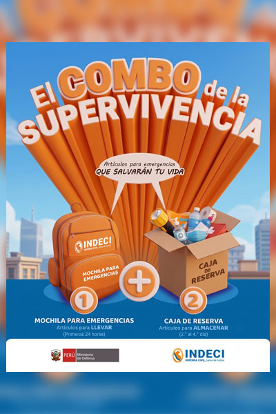 Simulacro nacional Simulacro nacional: combo de supervivencia